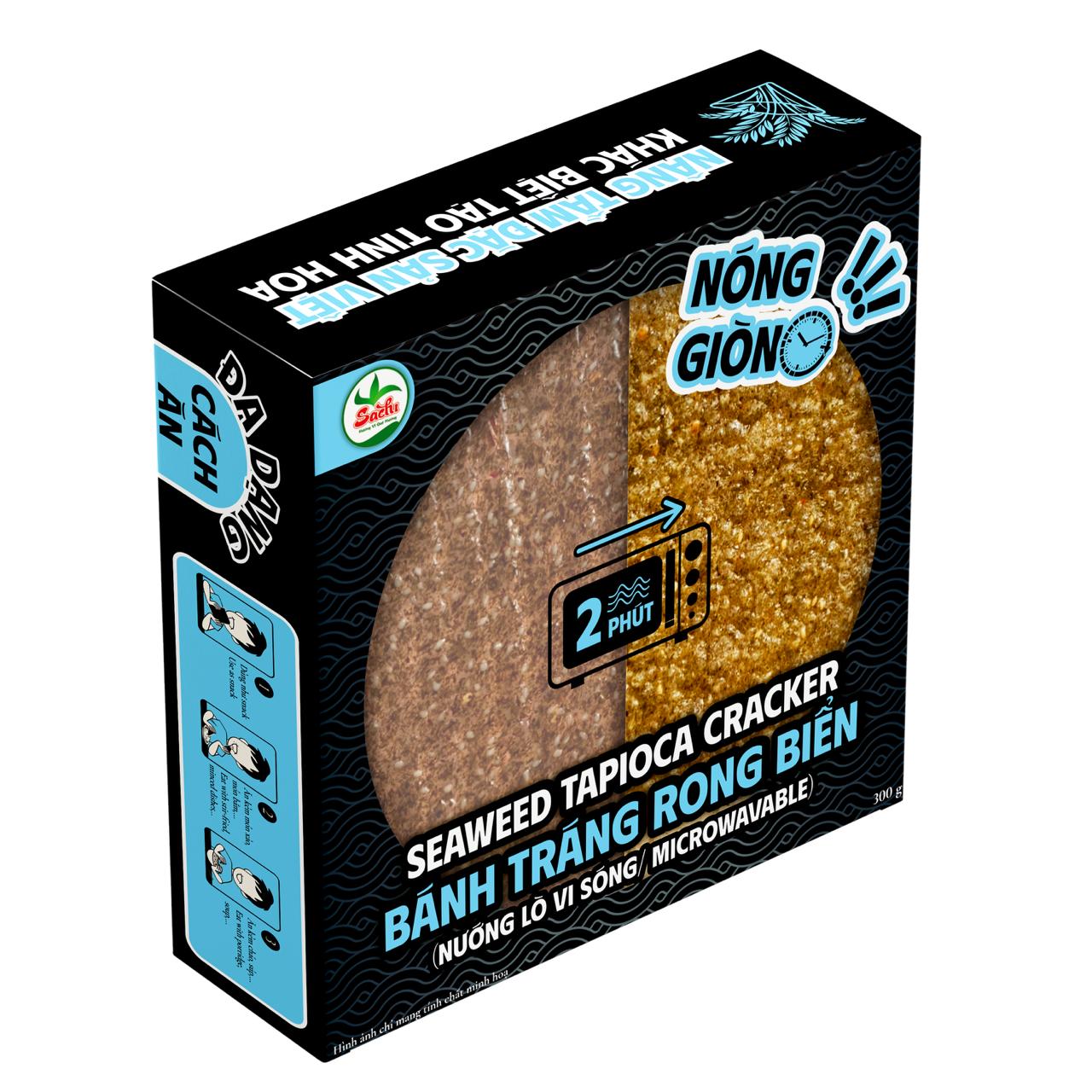 SACHI SEAWEED RICE CRACKER (microwavable)